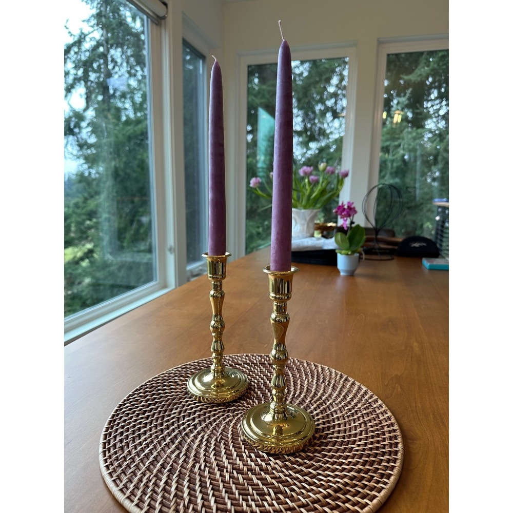 Partylite brass candlesticks